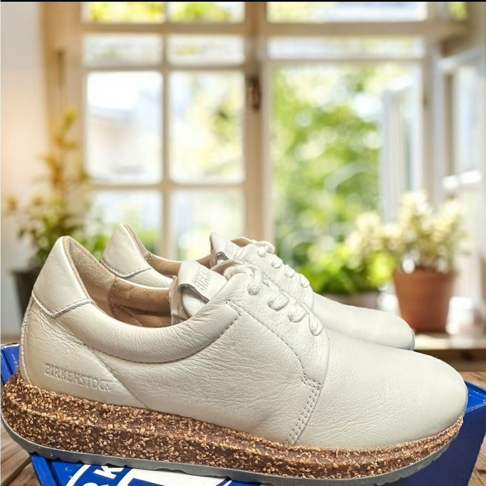BIRKENSTOCK Wrigley Leather Sneaker Lace Up Unisex Shoes Size EU 36 - Picture 3 of 15
